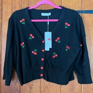 NWT Belle Poque Cropped Cardigan XXL